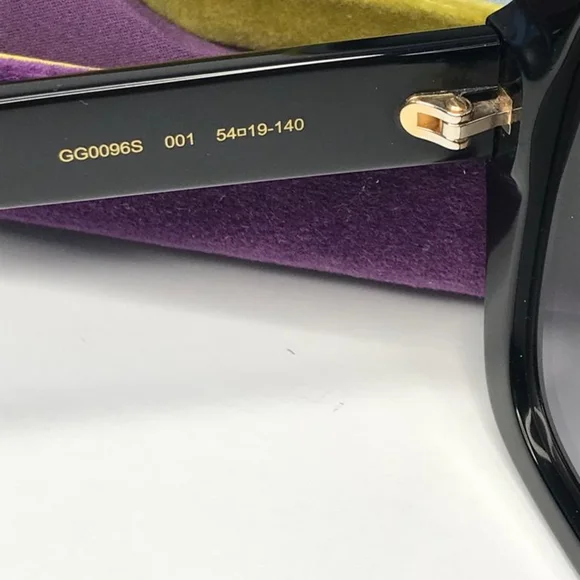 Ship same day- New - ? OriginalGucci GG0096S 001 54 Black  display picture 3
